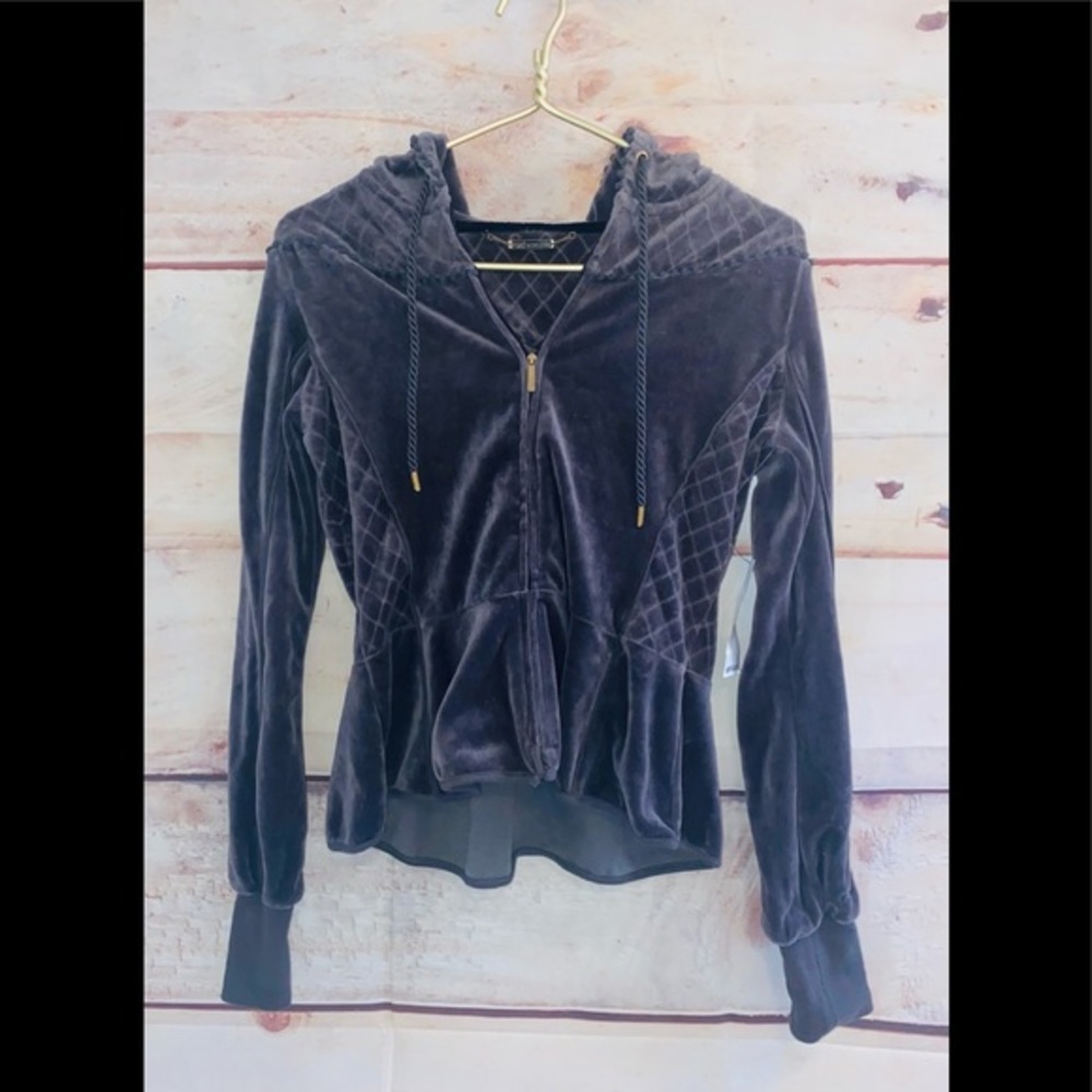 Marc Ecko Velour Hooded Jacket NWT!